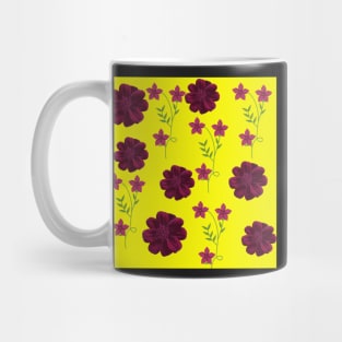 Yellow floral Mug